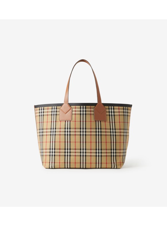 トート | キャンバス＆レザー | Burberry® 公式サイト