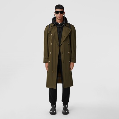 Burberry green sale trench coat