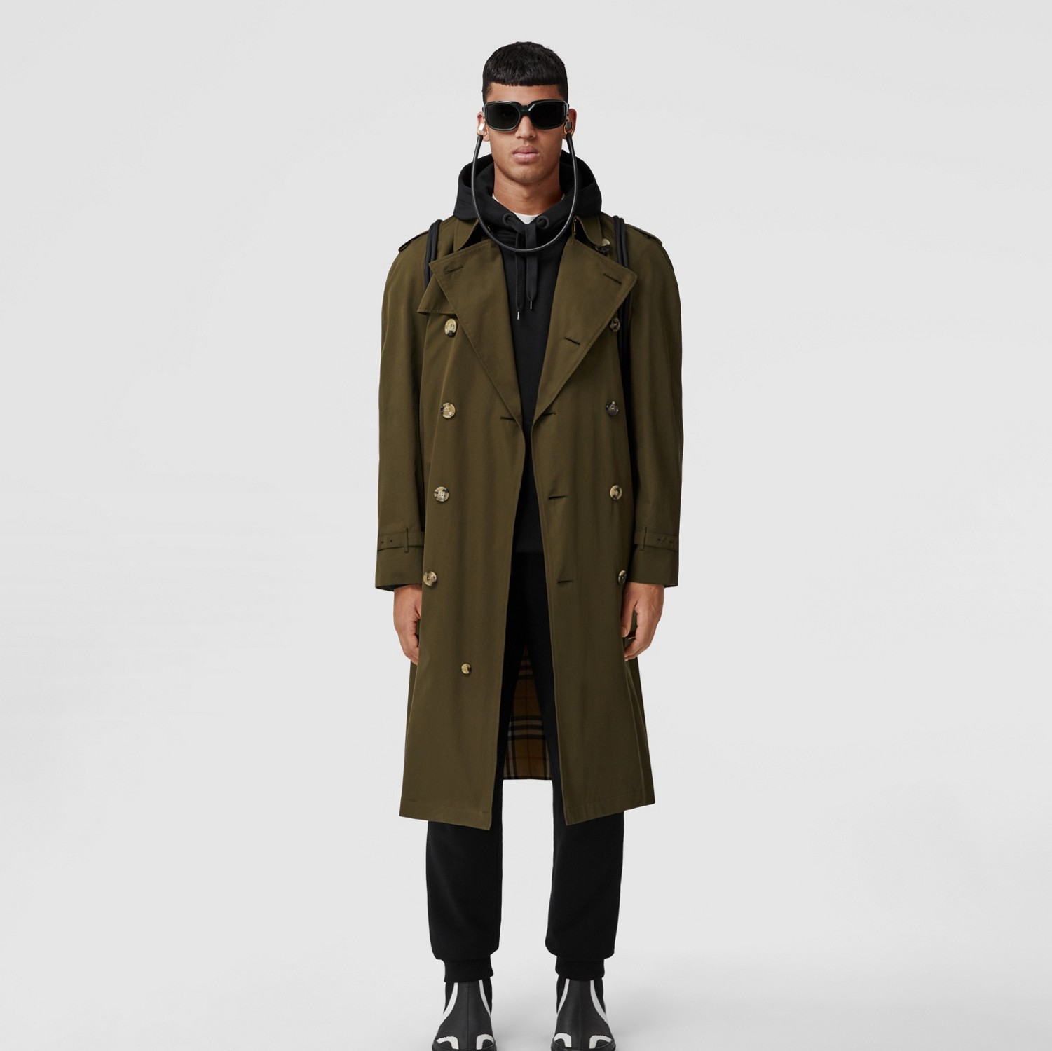 Trench coat Heritage Westminster (Caqui Militar Oscuro) - Hombre | Burberry® oficial
