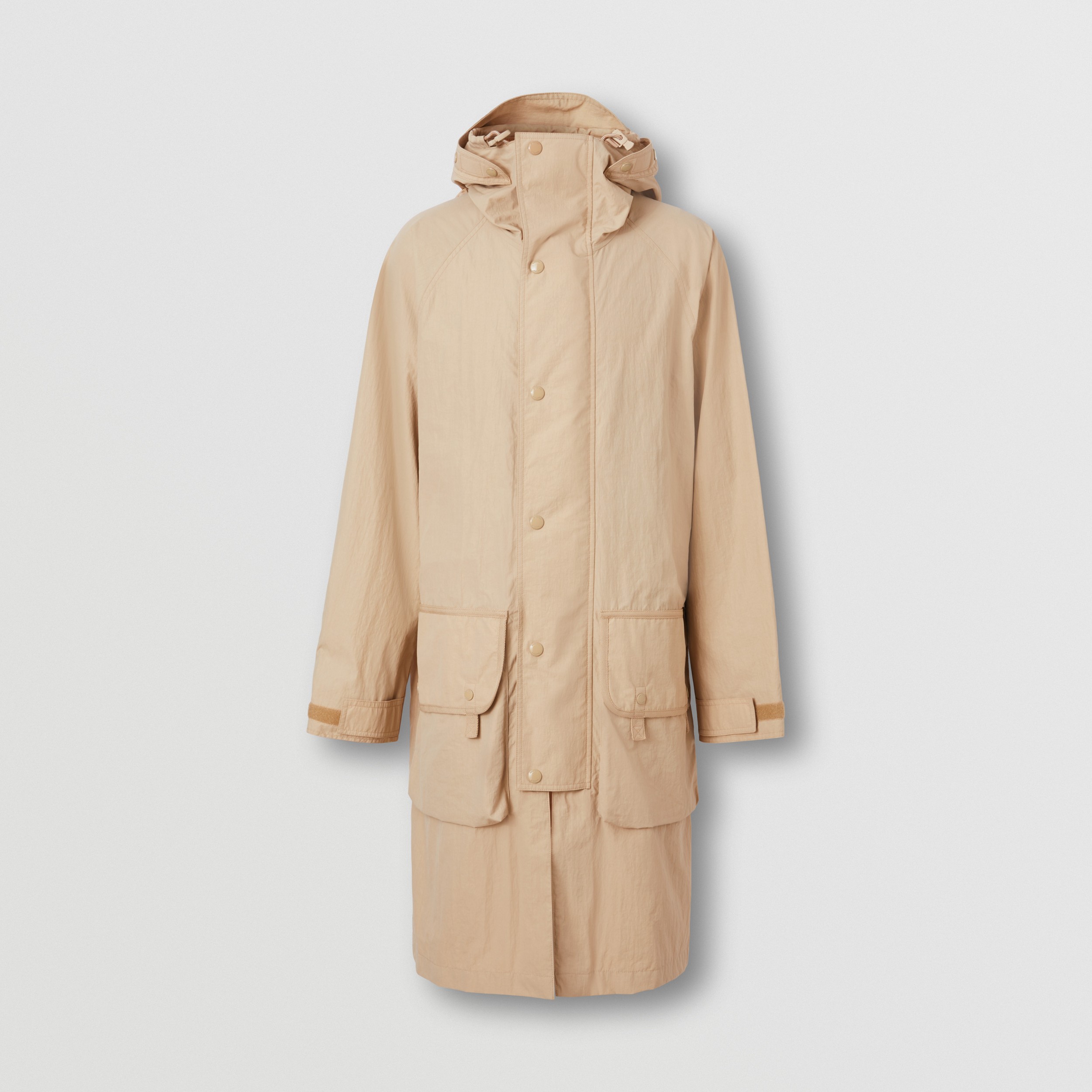 Technical Cotton Parka in Soft Fawn - Men | Burberry® Official - 1
