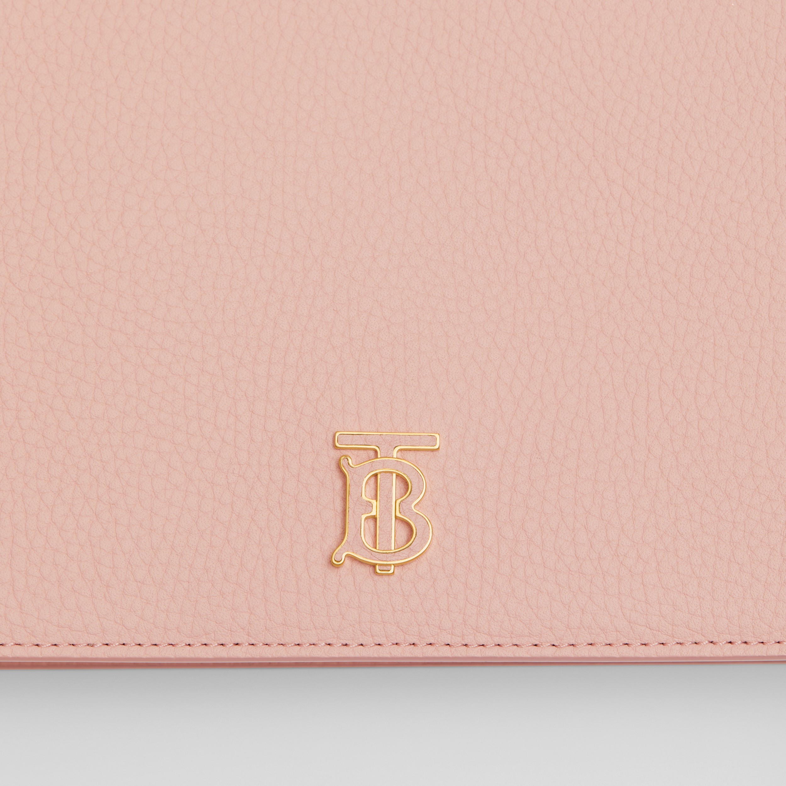 Grainy Leather Mini TB Shoulder Pouch in Dusky Pink - Women | Burberry® Official - 2
