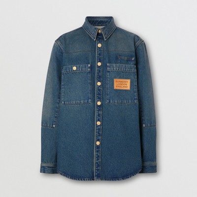 denim logo shirts
