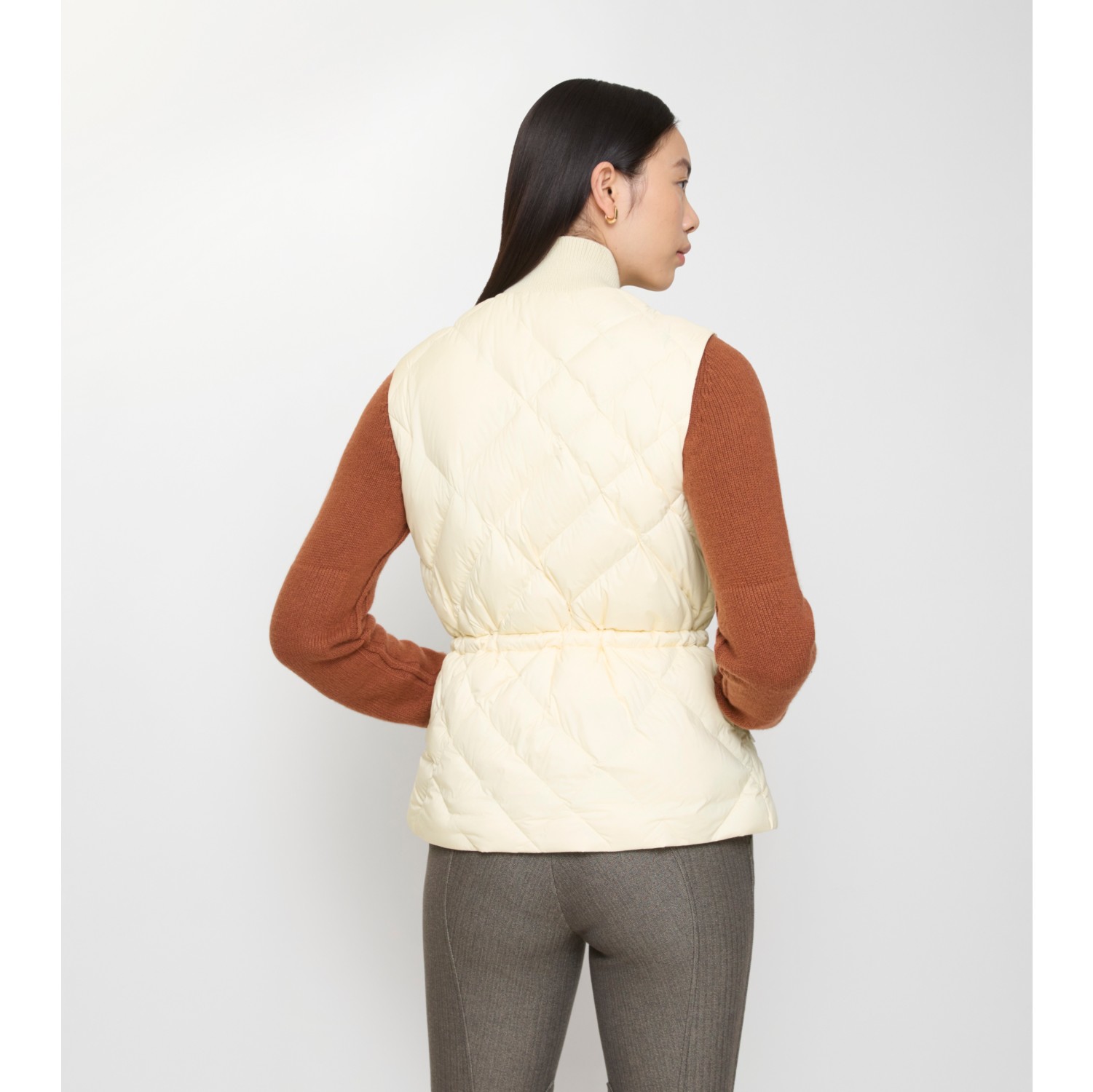 Check-stitch Nylon Gilet