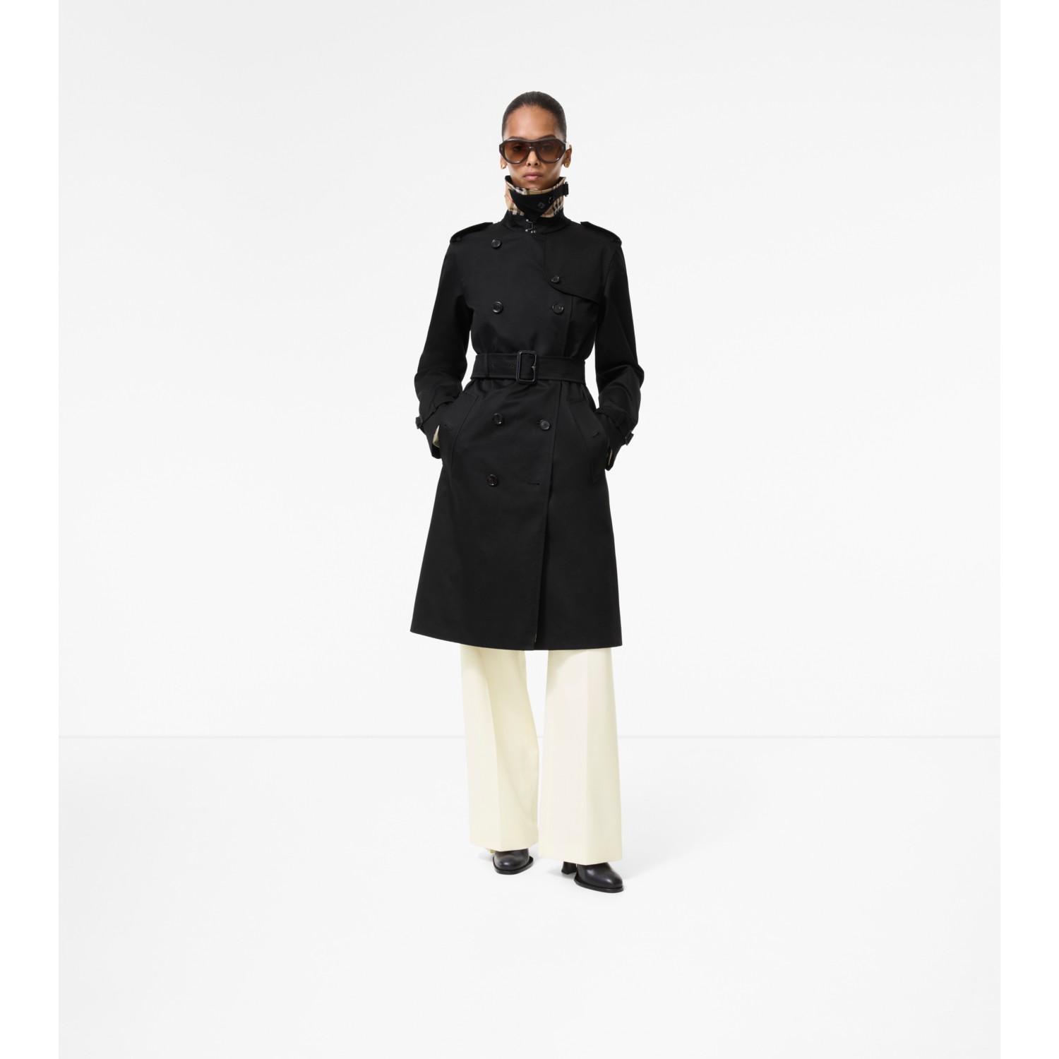 Long Gabardine Lakefield Trench Coat - thumbnail 9