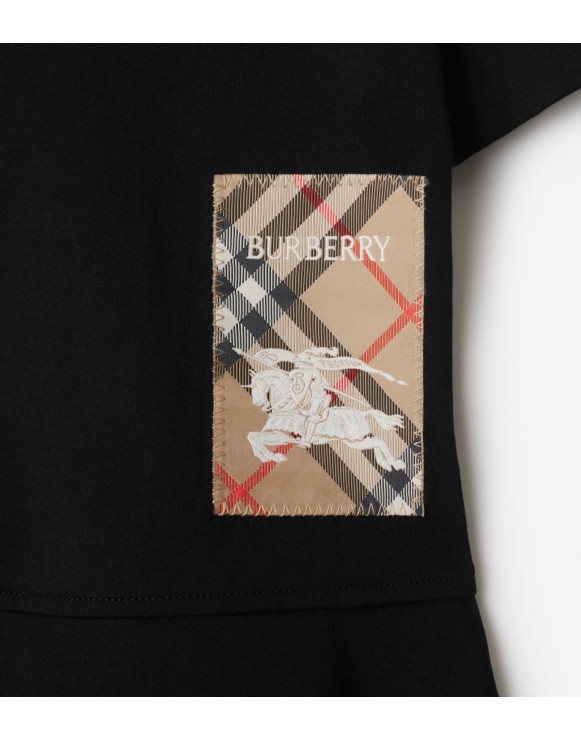 Check Label Cotton Dress