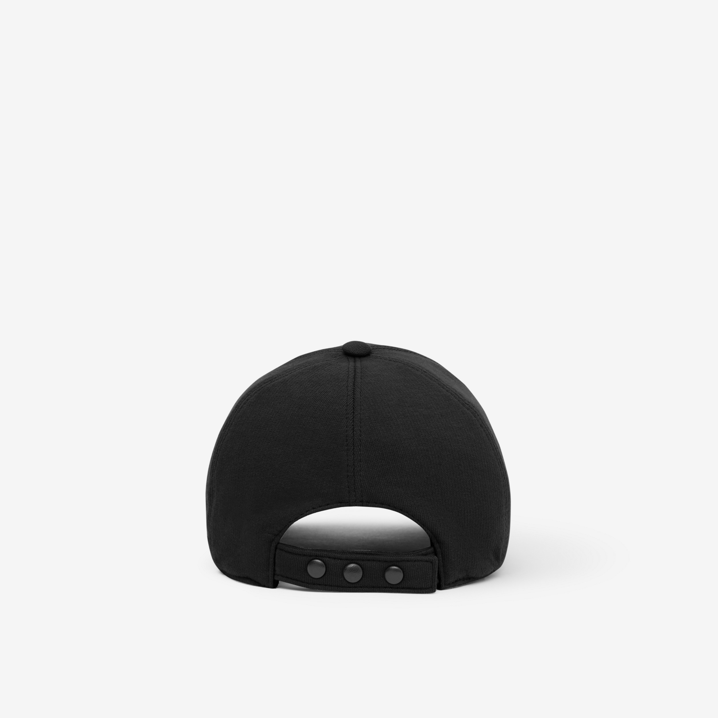 Monogram Motif Cotton Jersey Baseball Cap in Black | Burberry® Official - 3