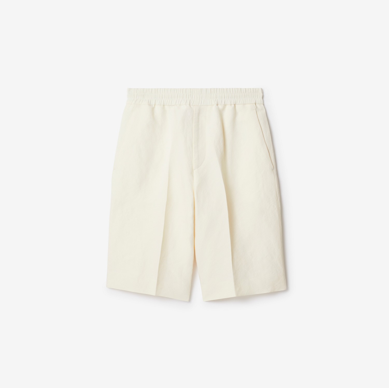 Pantalones cortos de vestir en lona (Perla) | Burberry® oficial