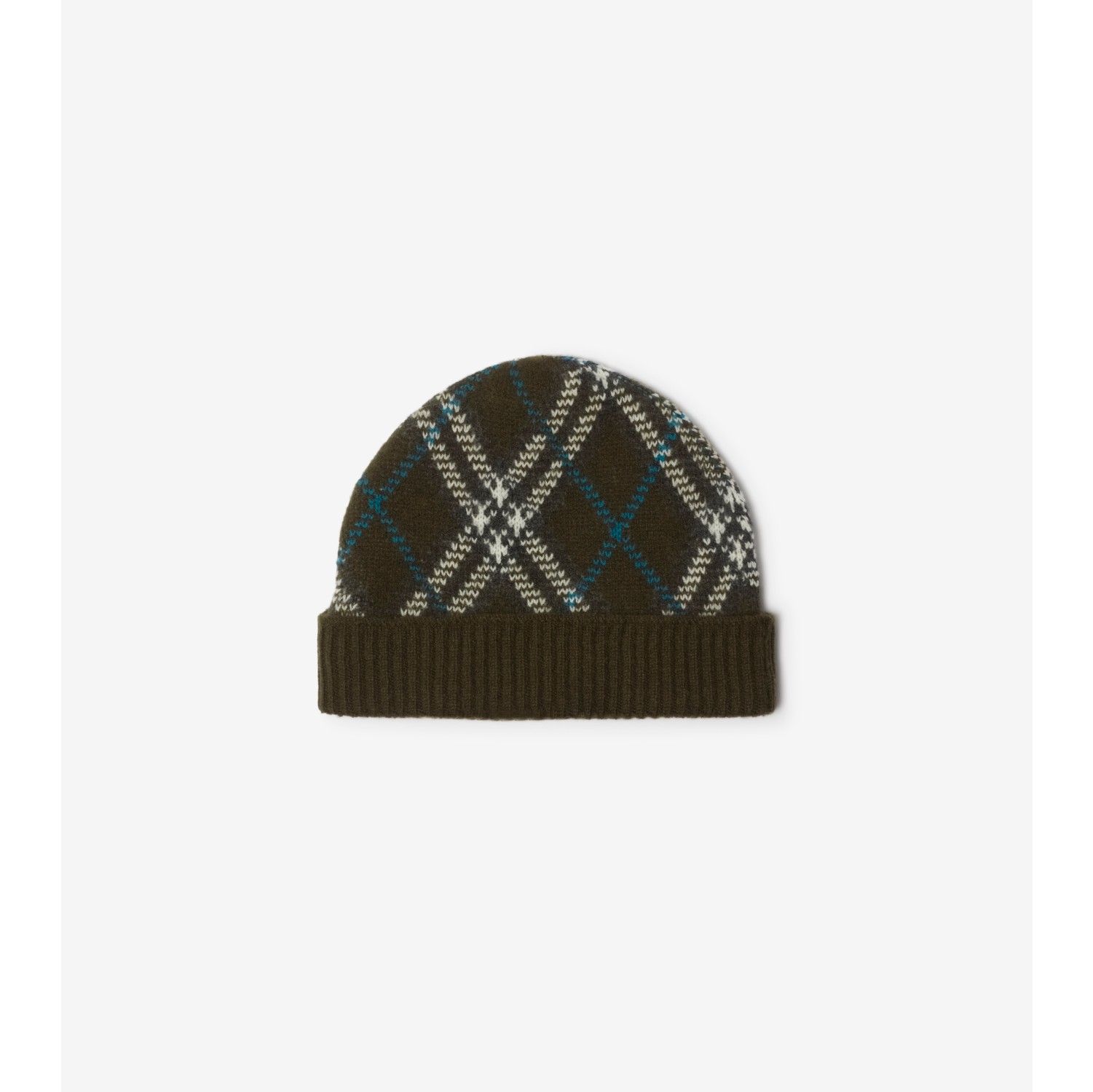 Check Cashmere Beanie in Snug Men Burberry Official