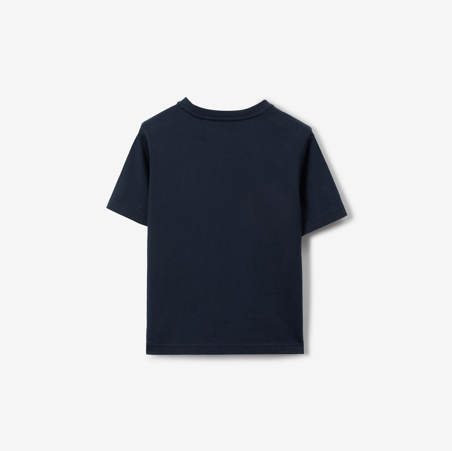 Camiseta de algodão com emblema de folha de carvalho (Azul Grafite Intenso) | Burberry® oficial