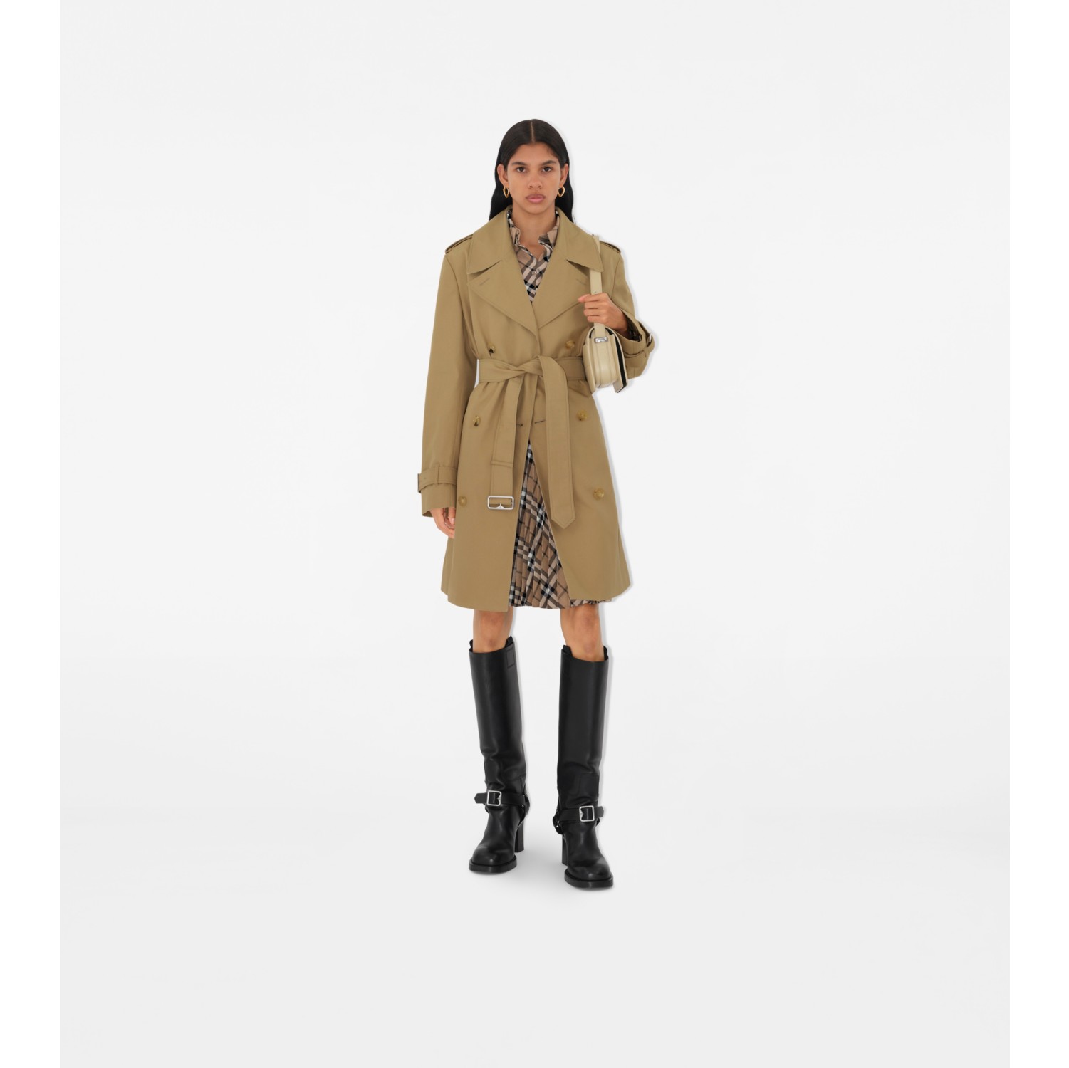 Burberry knee length trench coat on sale