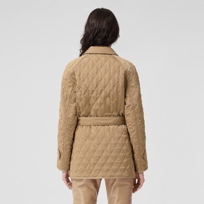 burberry quilted jacket with belt