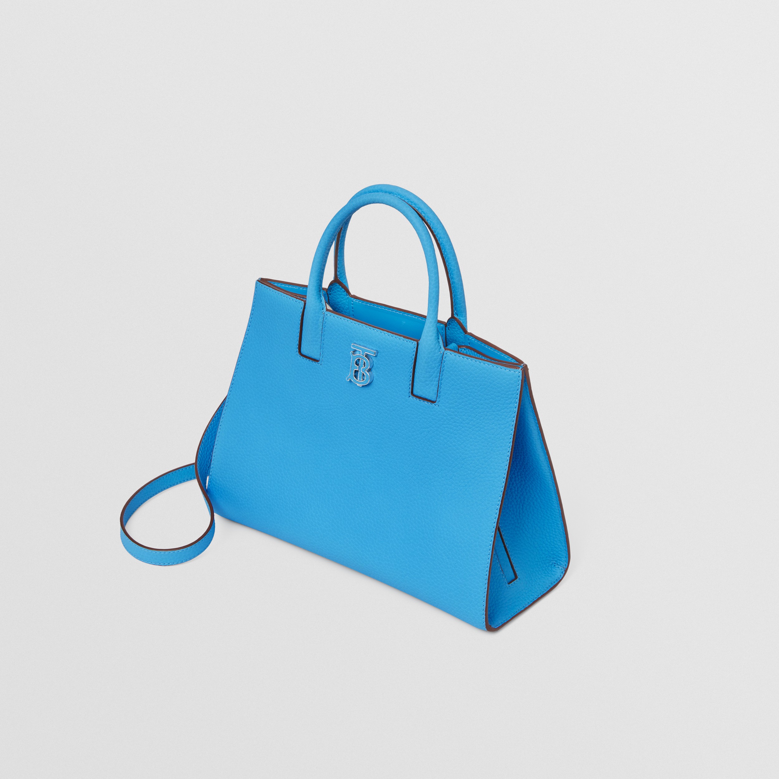 Mini Leather Frances Bag in Bright Sky Blue - Women | Burberry® Official - 4