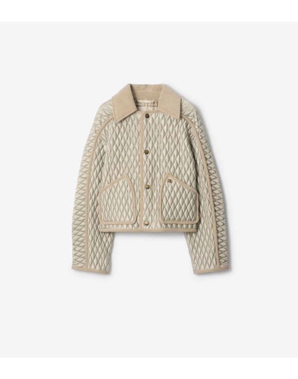 Cropped Quilted Nylon Floriston Jacket