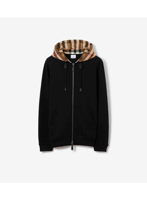 Burberry logo print on sale hoodie