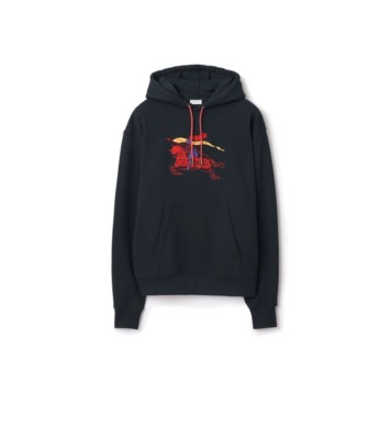 Knight Cotton Hoodie in Navy - Men | Burberry® Official