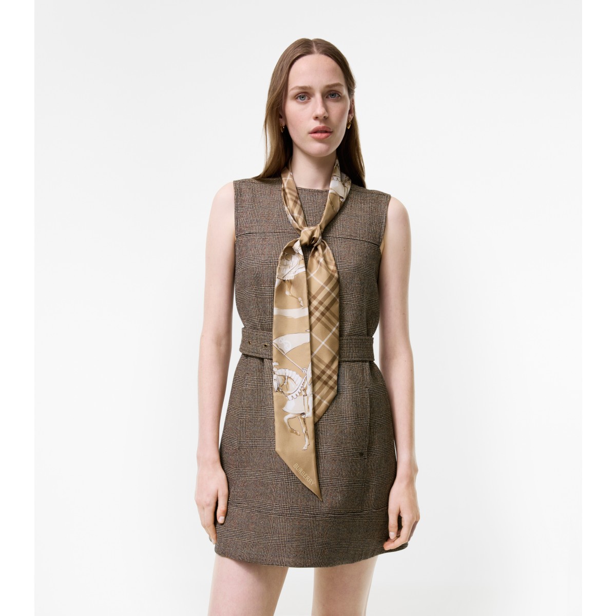  Check Skinny Archive Knight Scarf