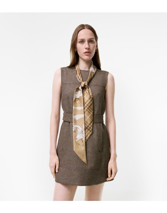 ウィメンズ シルク、ウール、カシミアスカーフ | Burberry® 公式サイト