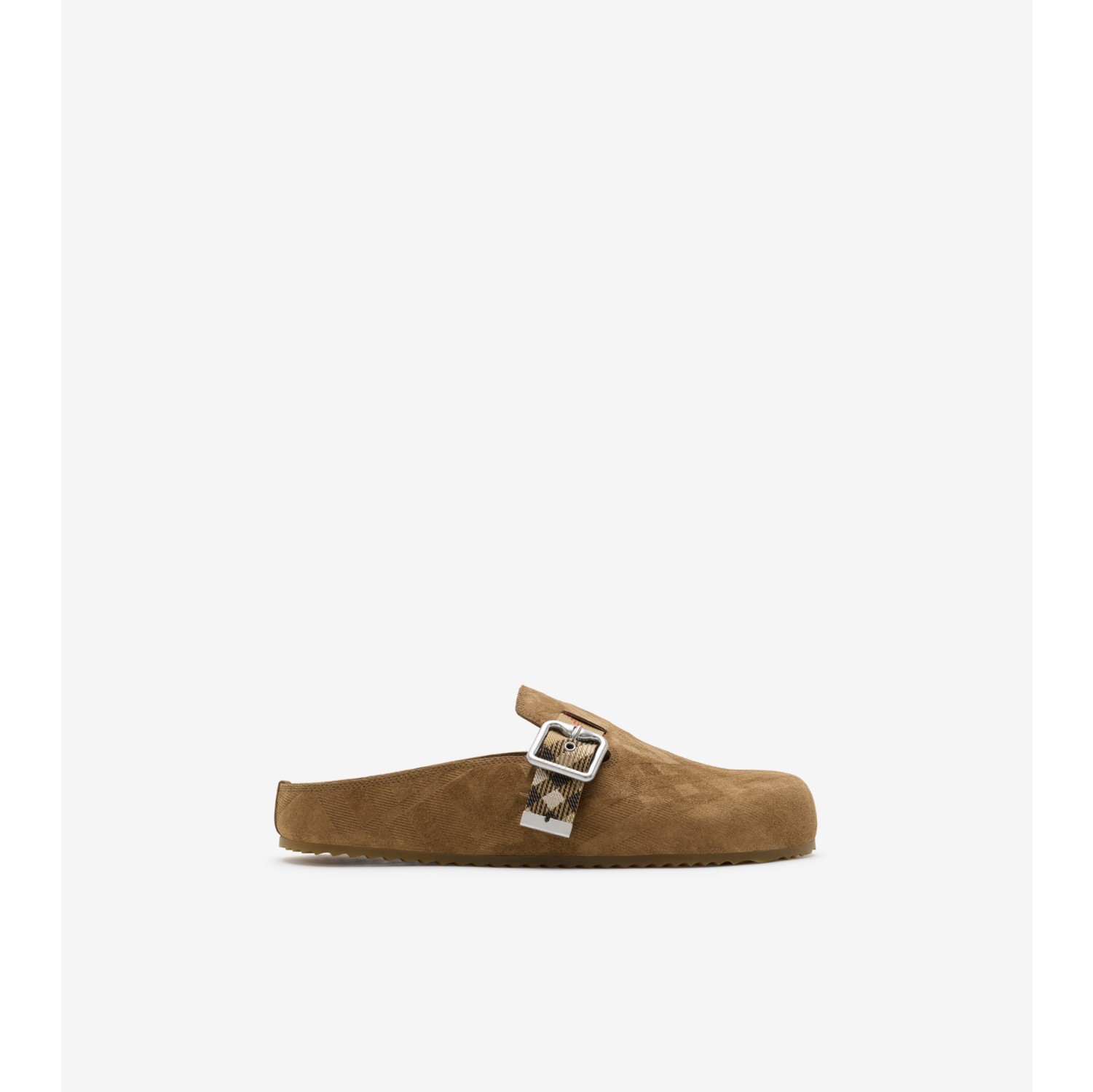 Check Suede Urchin Clogs