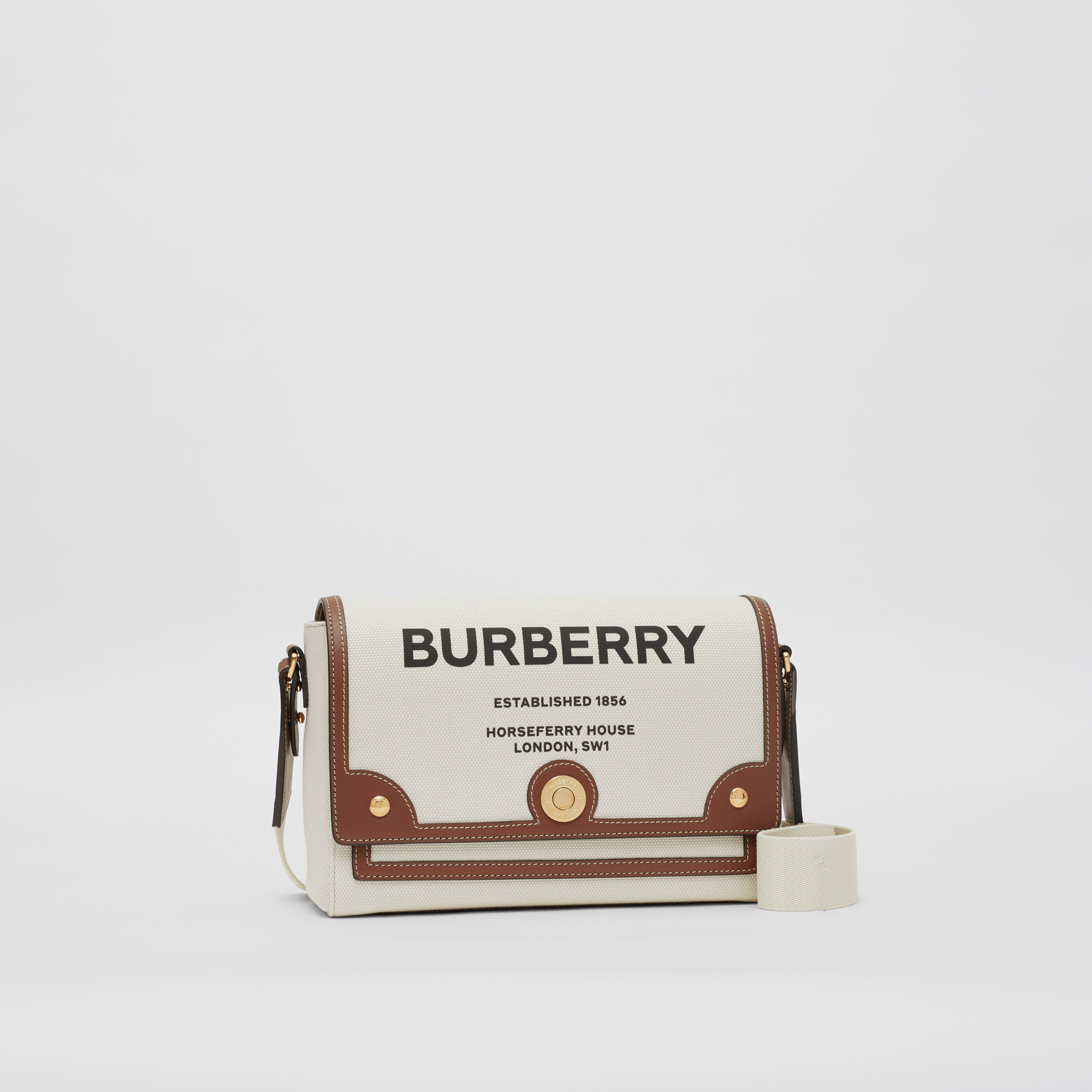 Print Canvas Note Crossbody Bag in - Women | Burberry® Official