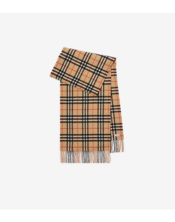 Check Cashmere Scarf