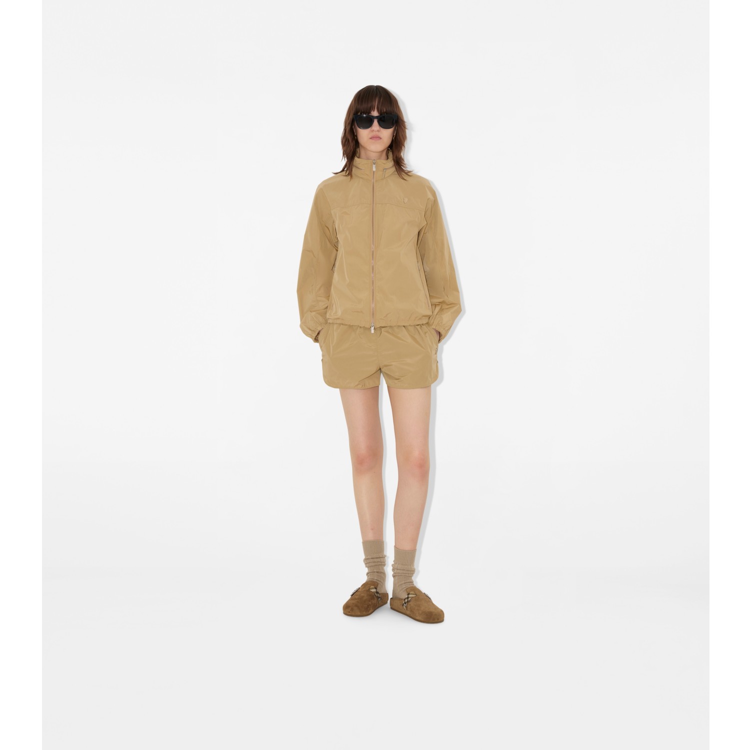 Check Suede Urchin Clogs