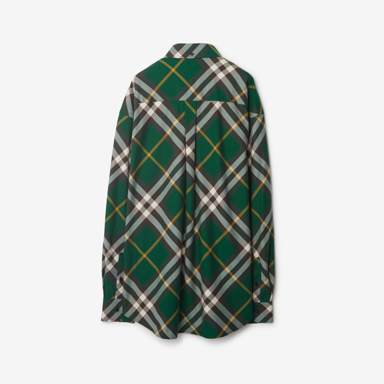 Check Cotton Shirt in Ivy - Men | Burberry® Official