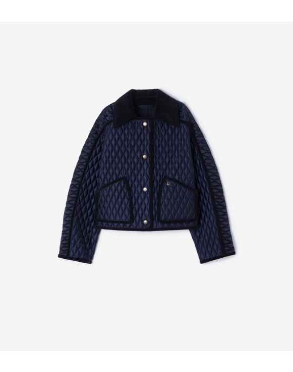 Cropped Quilted Nylon Floriston Jacket