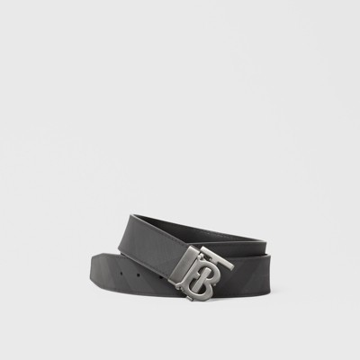 burberry tag print london check belt