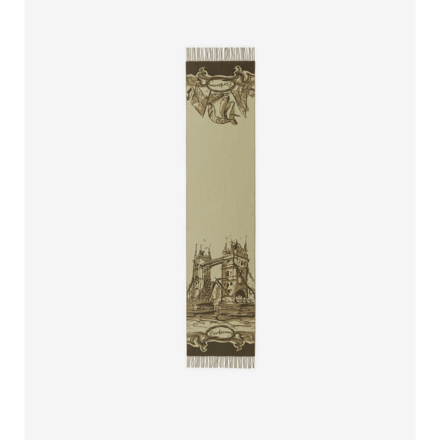 Sciarpa in cashmere con Tower Bridge