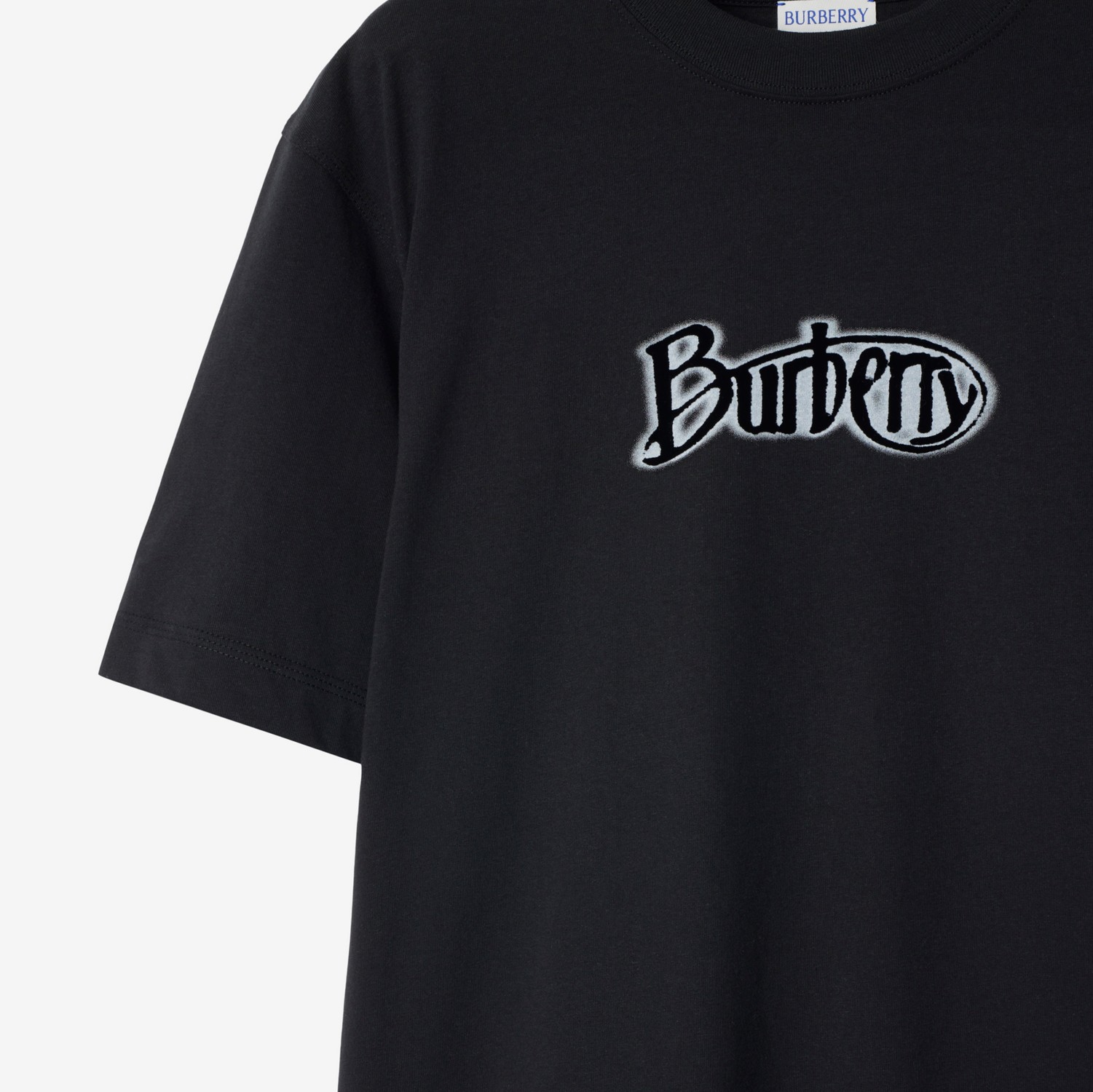 Logo Cotton T-shirt in Coal - Women | Burberry® Official Logo Cotton T-shirt in Coal - Women | Burberry® Official