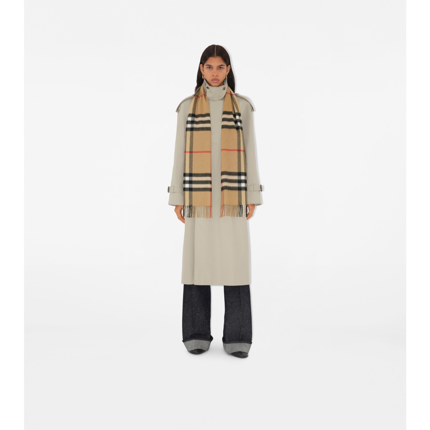 Sciarpa in cashmere Check