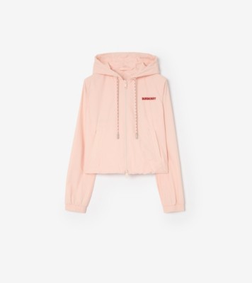 Burberry ハートナイト ストレッチナイロン フーデッドジャケット (コンパクトピンク) - ウィメンズ | Burberry®公式サイト