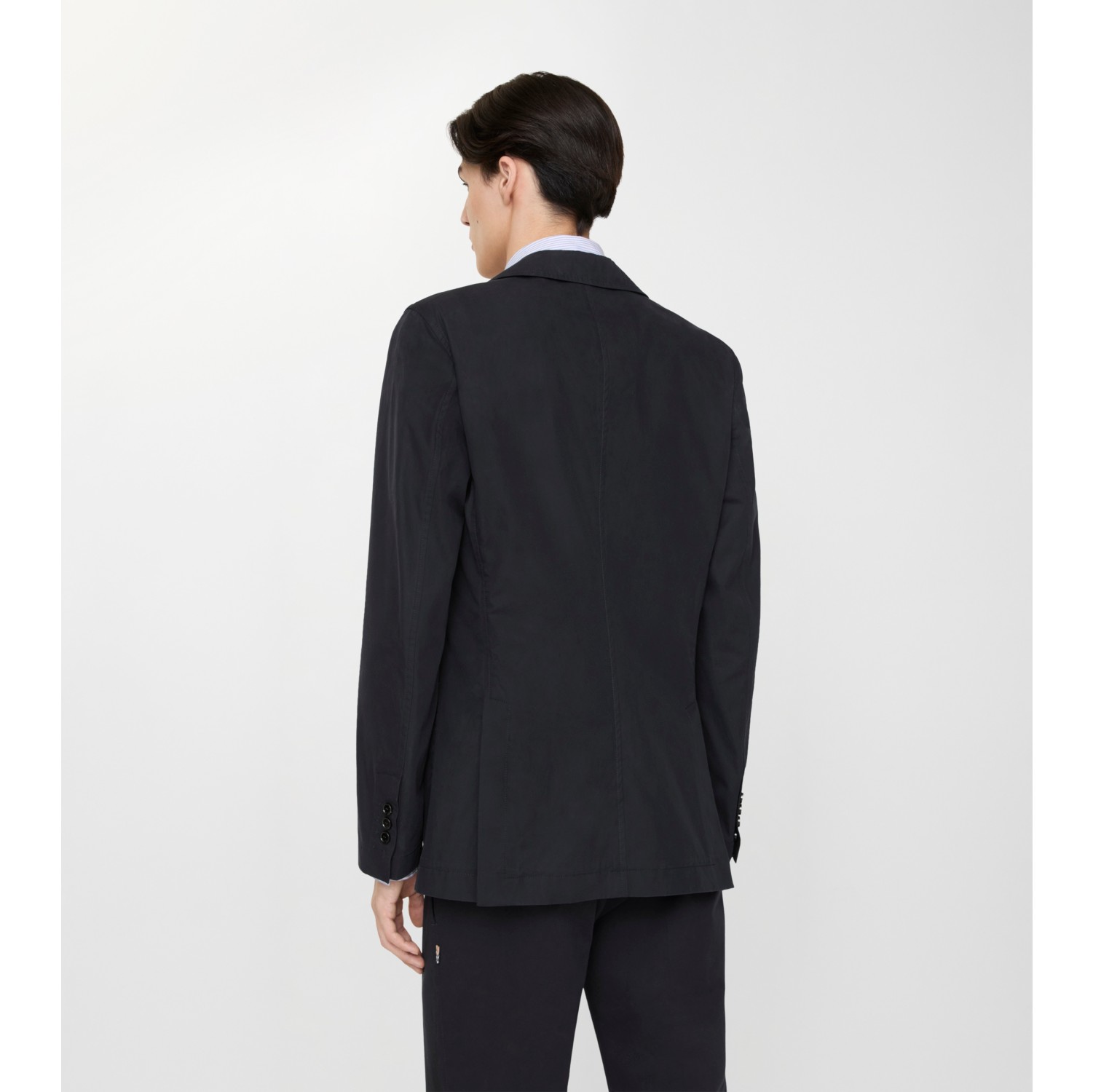 Technical Cotton Tailored Jacket in Navy - Men | Burberry® Official