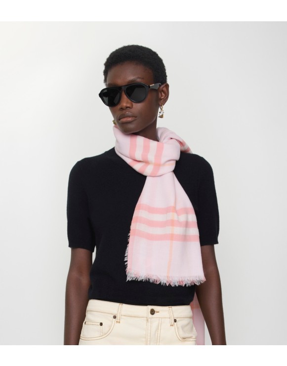 クラシック Burberry バーバリー マフラー ストール スカーフ ピンク BURBERRY バーバリー マフラー チェック カシミアスカーフ