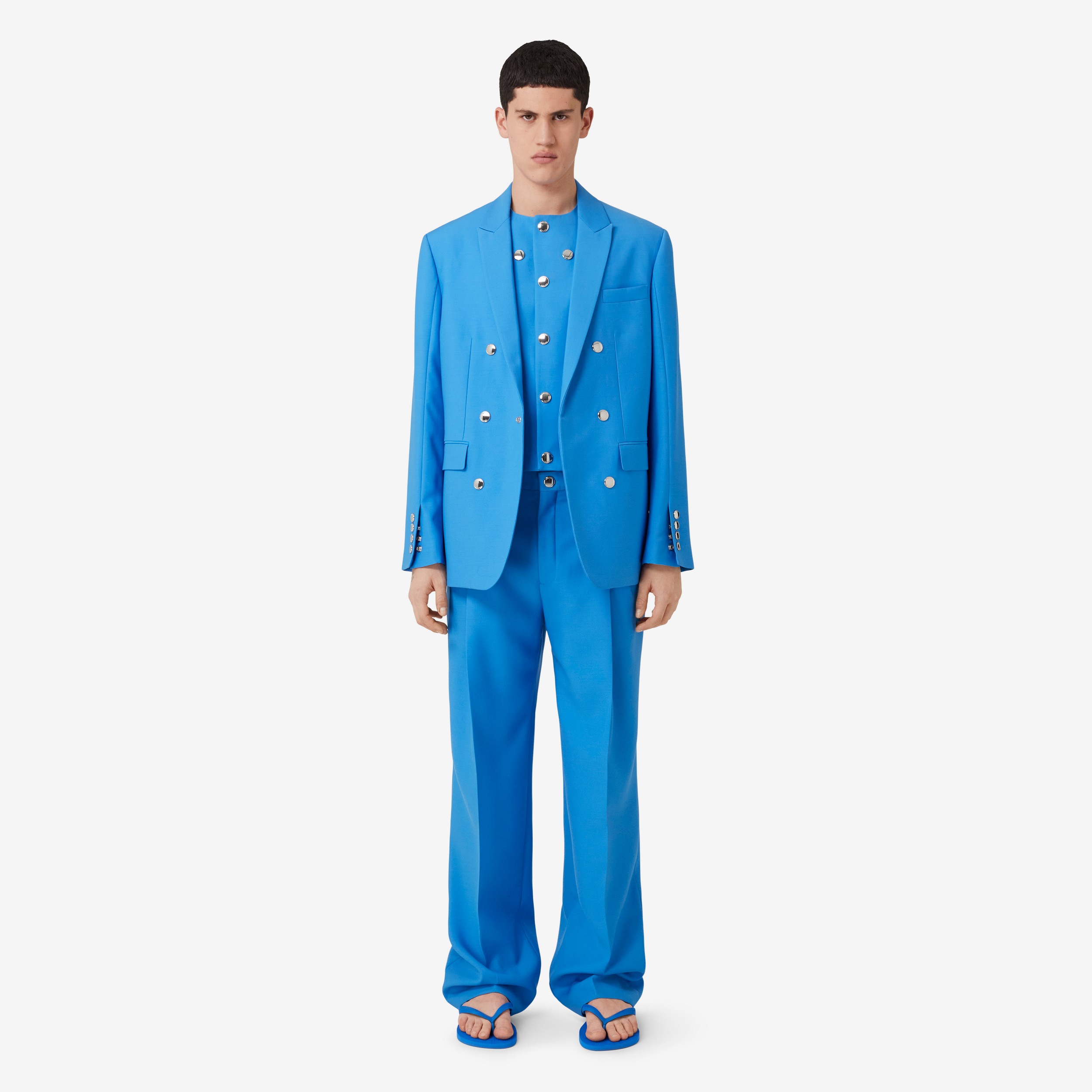 Veste de costume en laine (Bleu Vif) - Homme | Site officiel Burberry® - 2