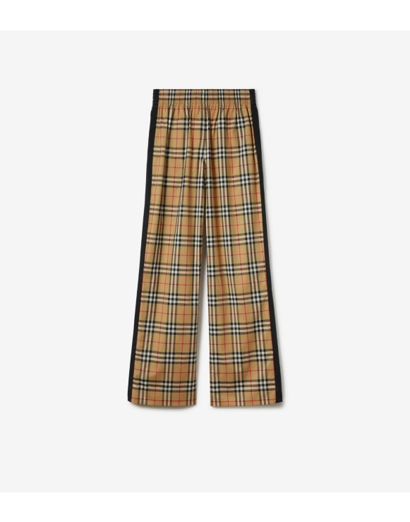 Check Cotton Trousers
