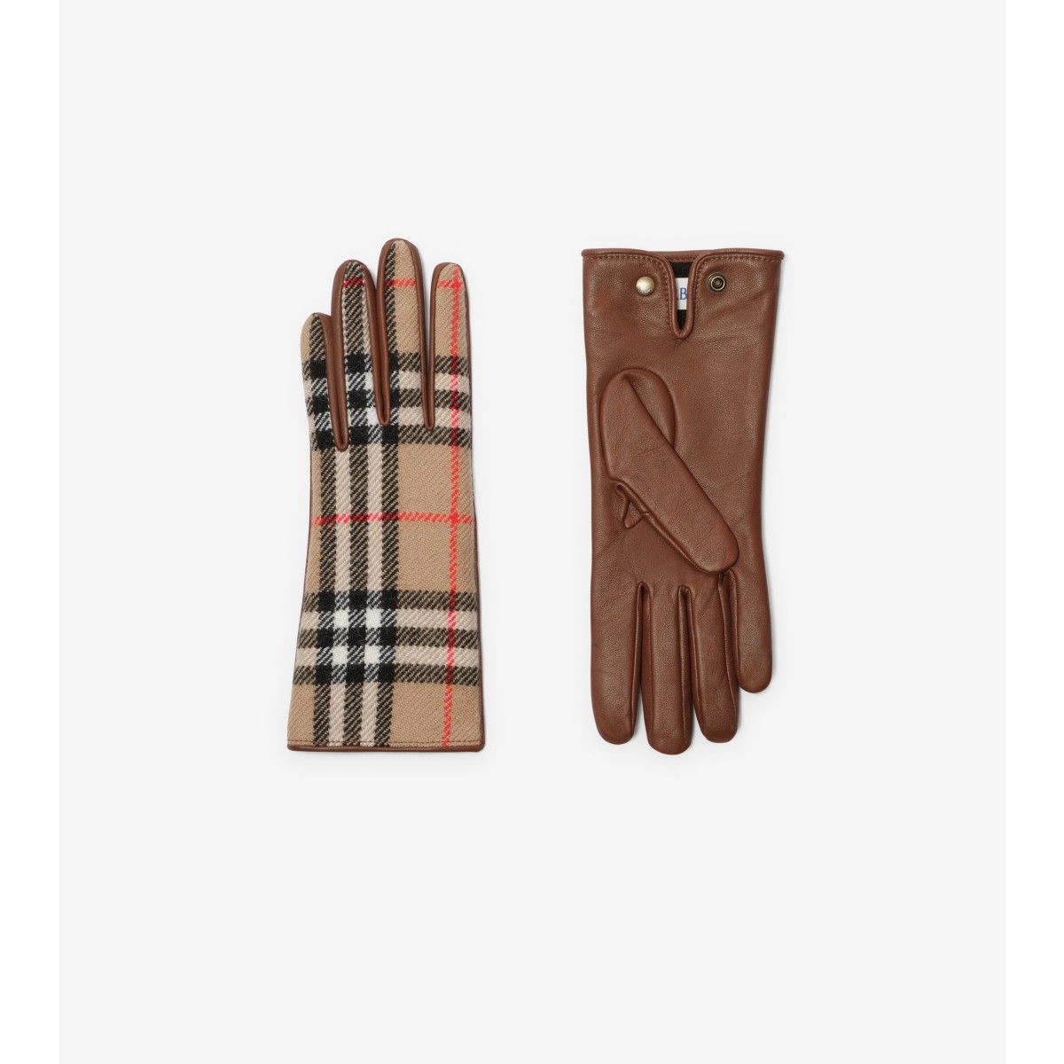  Check Wool Gloves