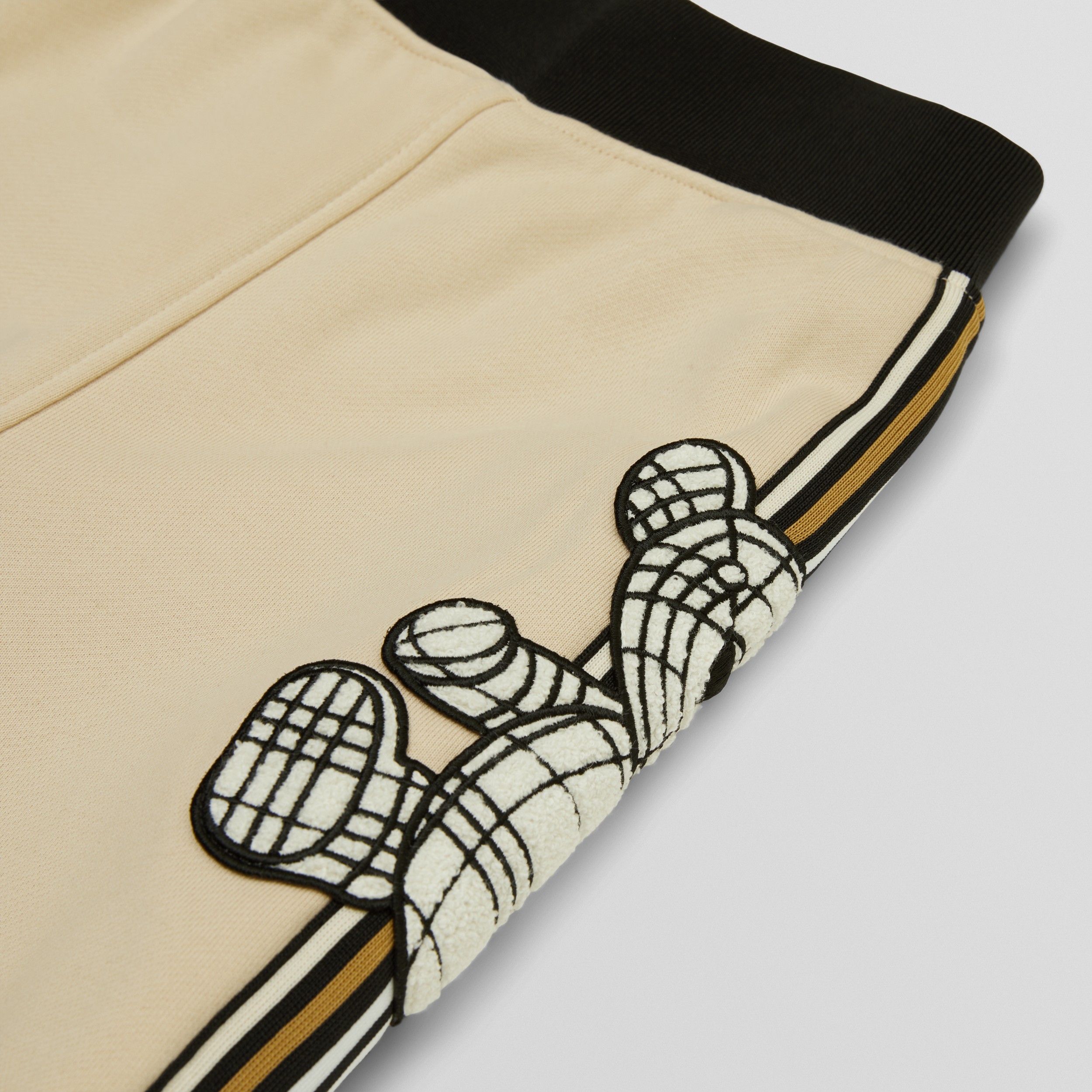 Pantalon de jogging en coton bicolore Thomas Bear (Beige Amande) | Site officiel Burberry® - 2