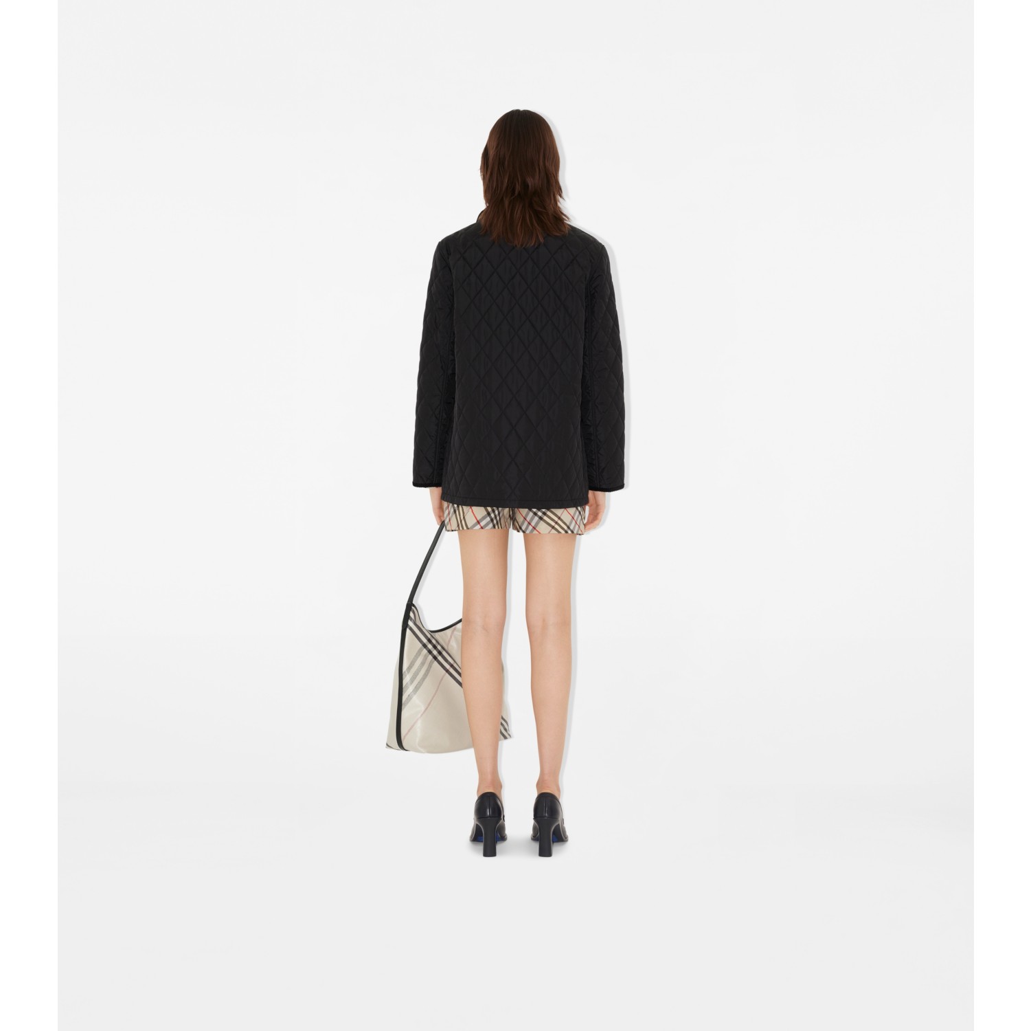 Giacca country in nylon trapuntato