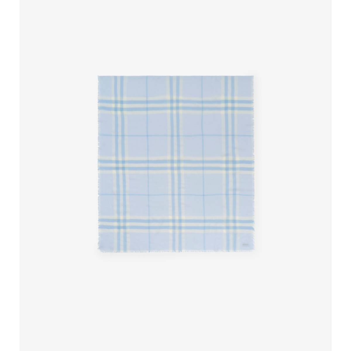  Check Wide Wool Scarf