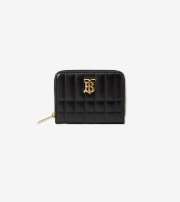 キルティングレザー ローラ ジップウォレット (ブラック／ライトゴールド) - ウィメンズ, レザー | Burberry®公式サイト