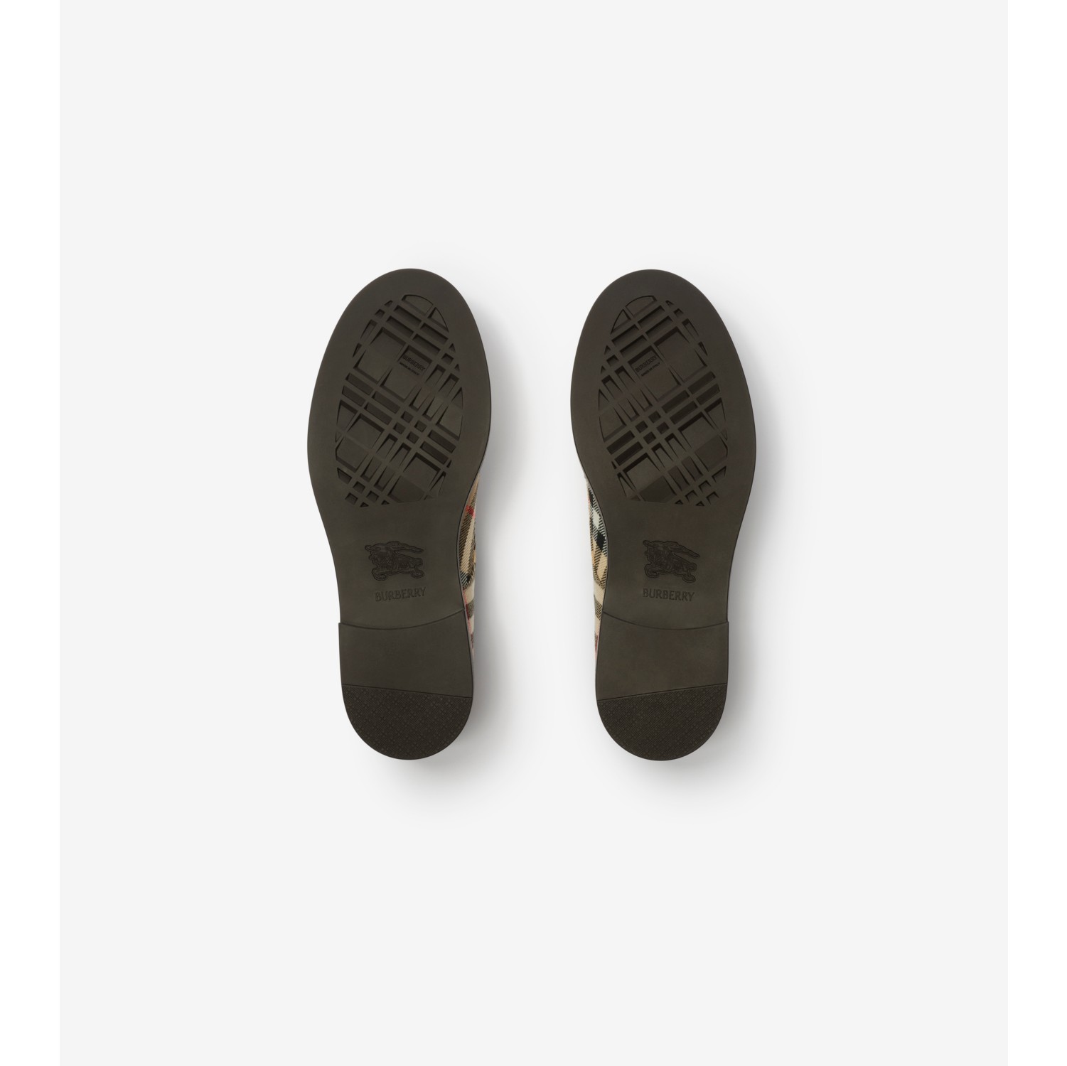 Check Pembroke Derby Shoes in Sand beige - Men | Burberry® Official