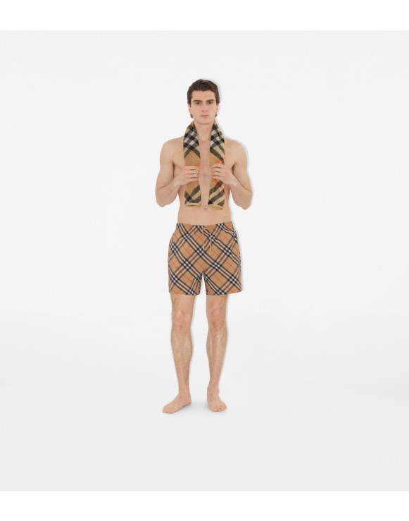 Skinny Check Cotton Towel