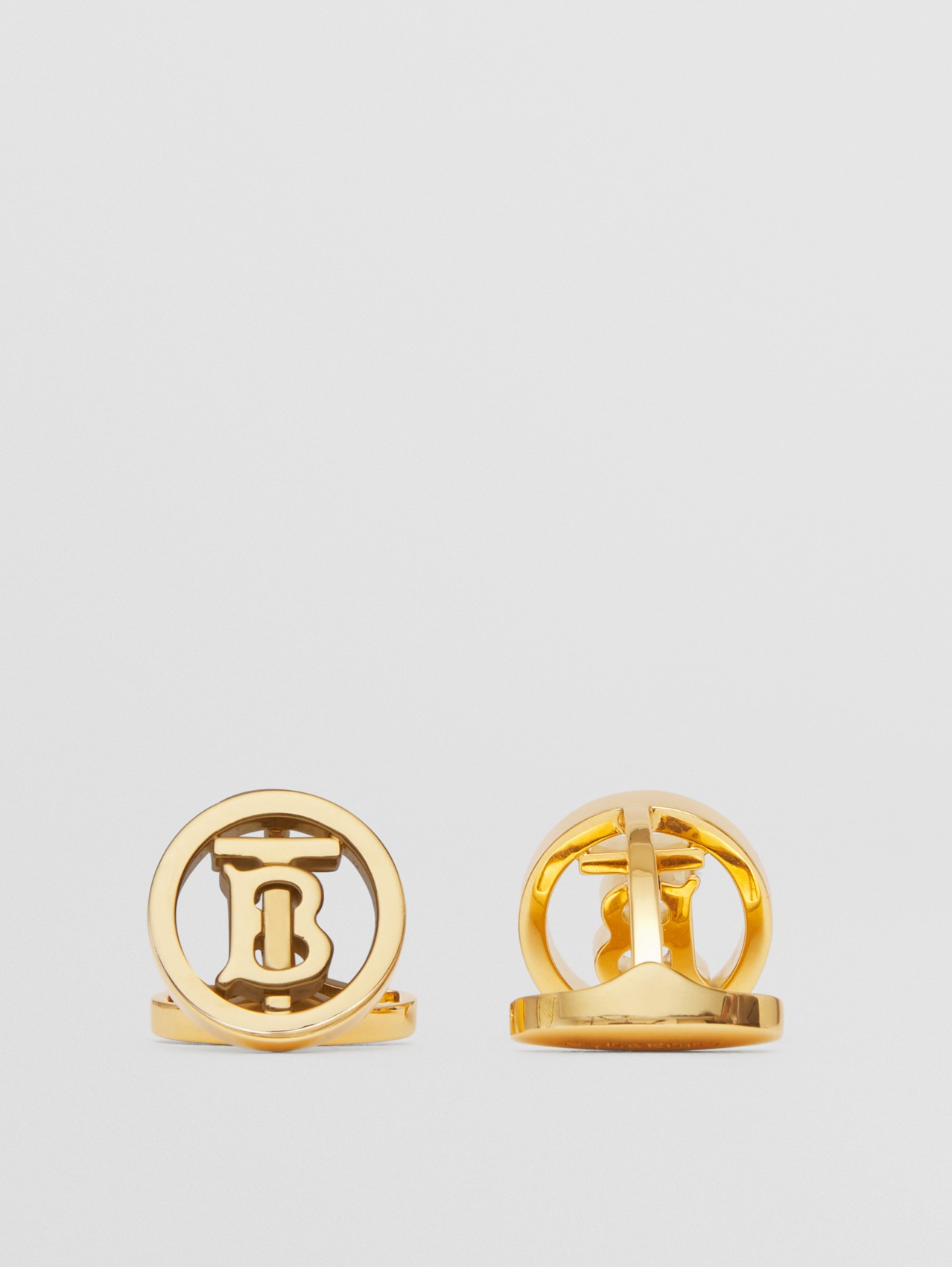 Gemelli con monogramma placcato in oro (Chiaro)