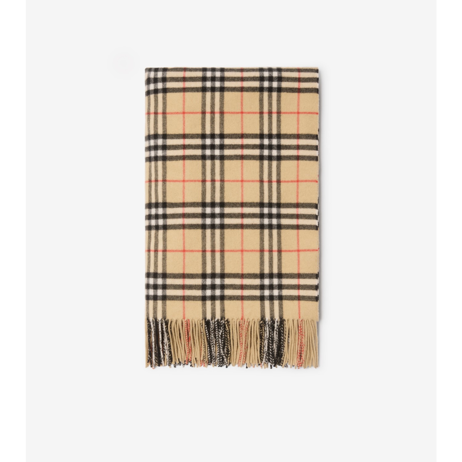 Check Cashmere Blanket