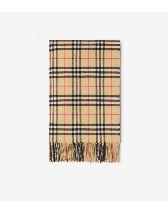 Check Cashmere Blanket