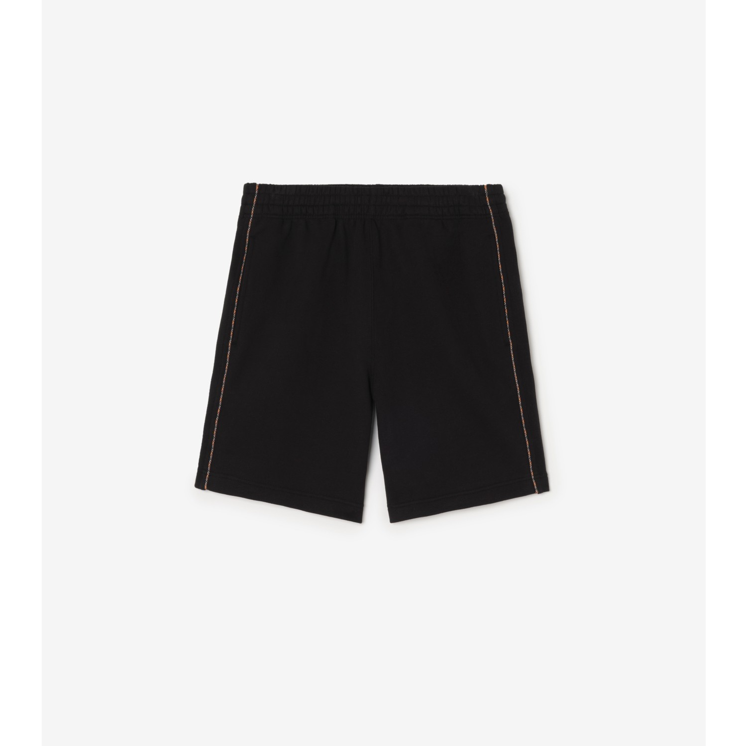 Check Piping Cotton Shorts