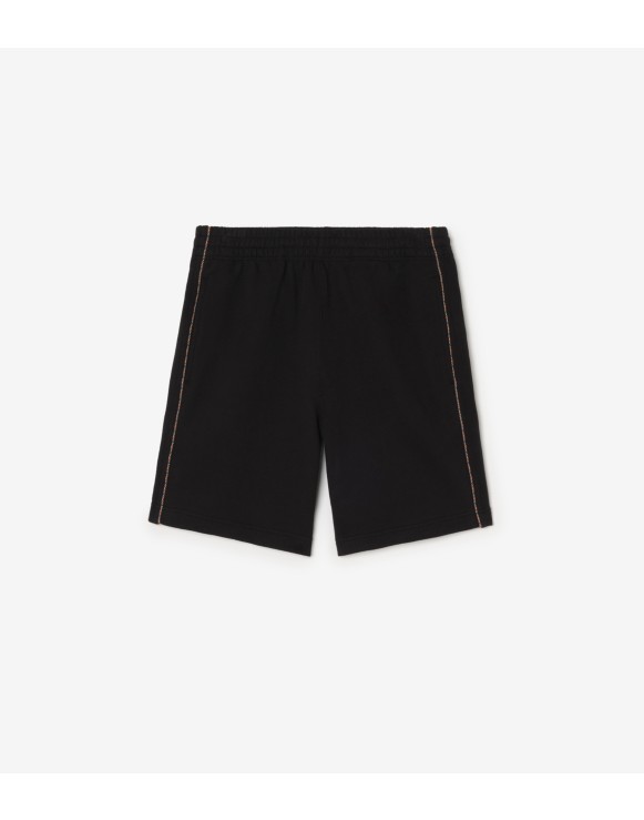 Check Piping Cotton Shorts