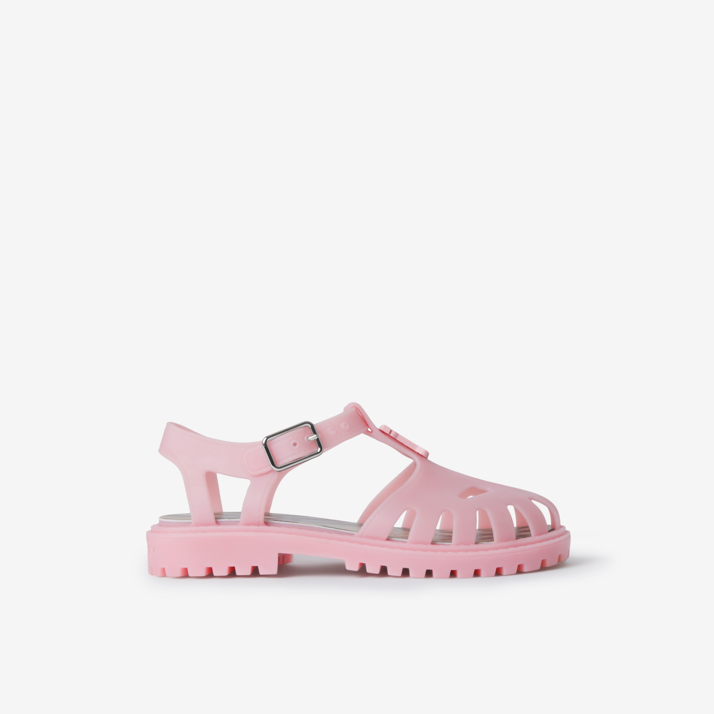 Monogram Motif Rubber Sandals in Soft Blossom - Children | Burberry® Official - 1