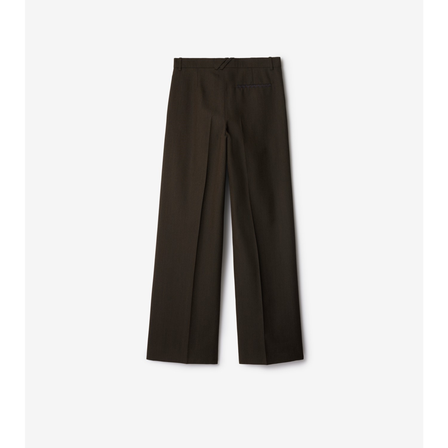 Herringbone Wool Tailored Trousers